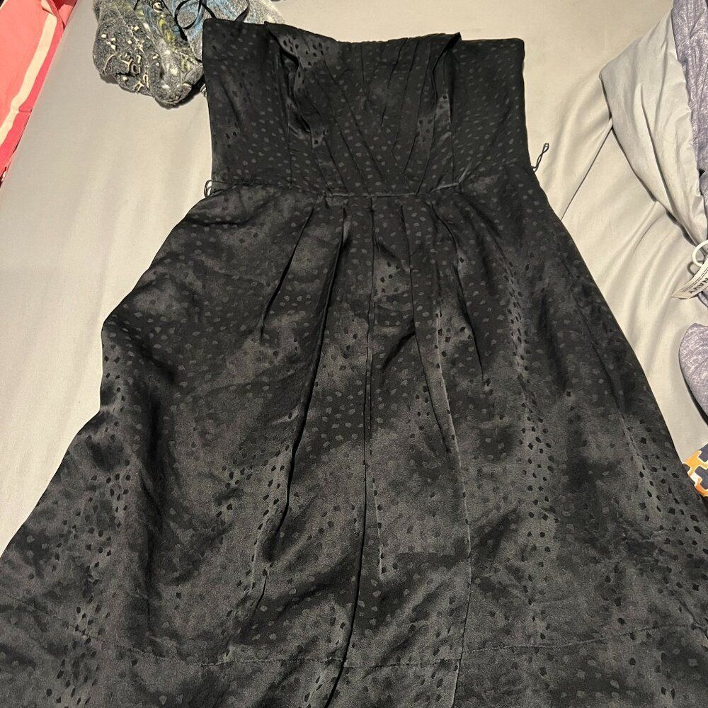 White House Black Market black dress strapless size‎ 8